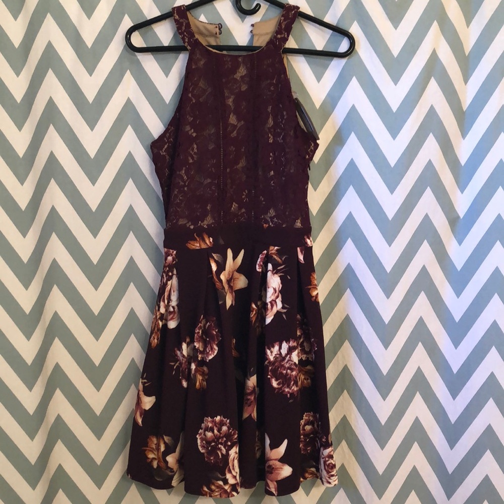 LACE floral Cocktail DRess!!!! - Picture 2 of 6